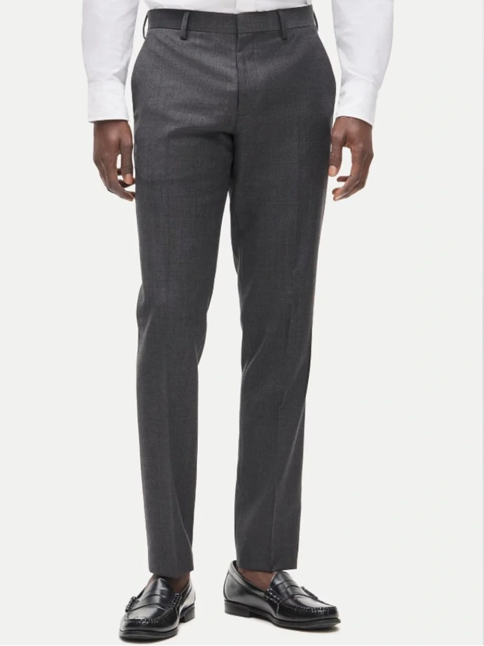 J crew charcoal Ludlow Slim-fit suit pant in Italian worsted wool $250